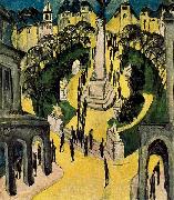 Ernst Ludwig Kirchner Der Belle-Alliance-Platz in Berlin oil painting artist